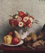 Henri Fantin-Latour Stilleben mit Blumen und Fruchten oil on canvas